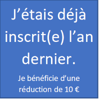 Réinscription (-10€)